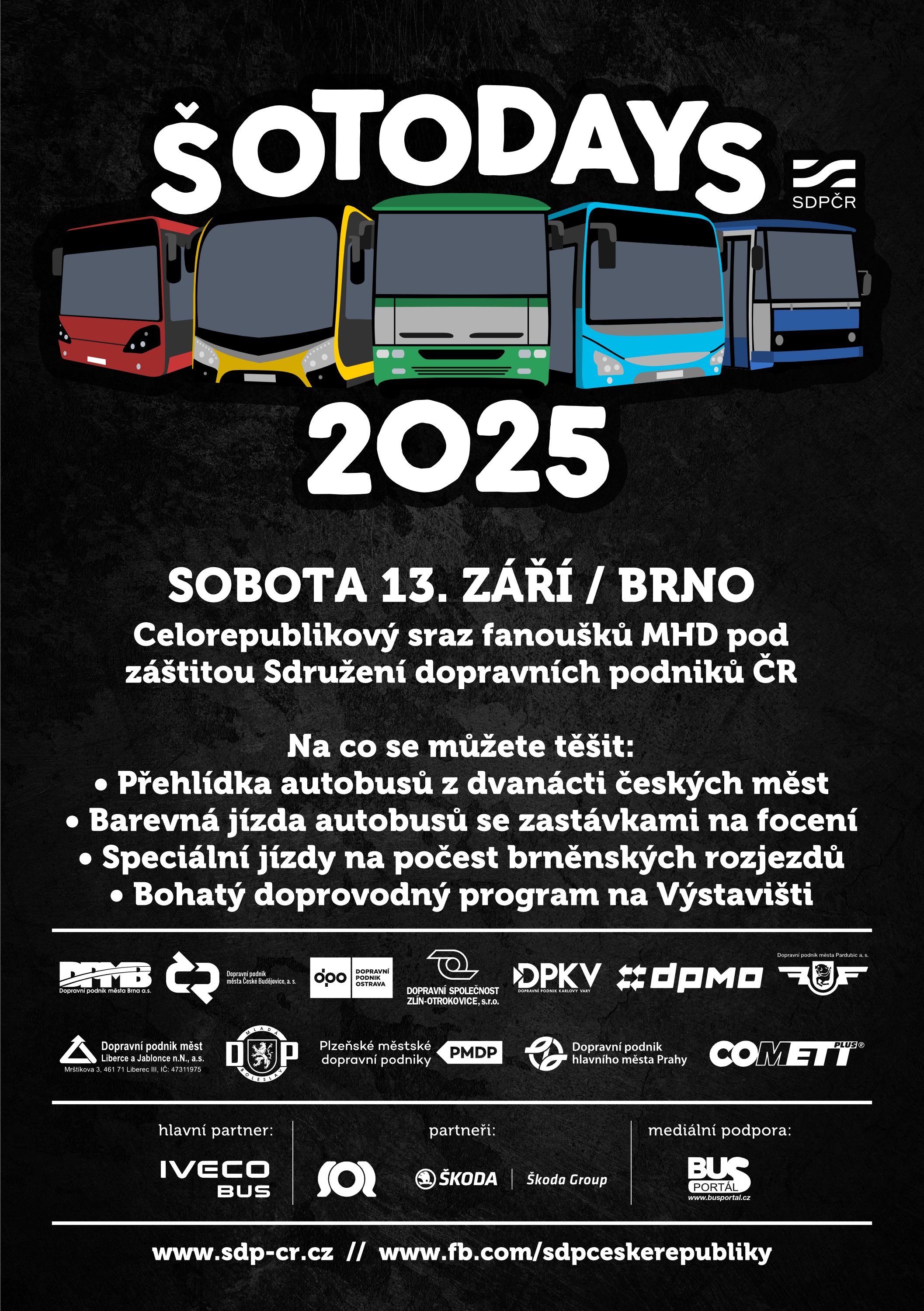 ŠOTODAYS 2025: Brno opět přivítá fanoušky městské hromadné dopravy z celé republiky